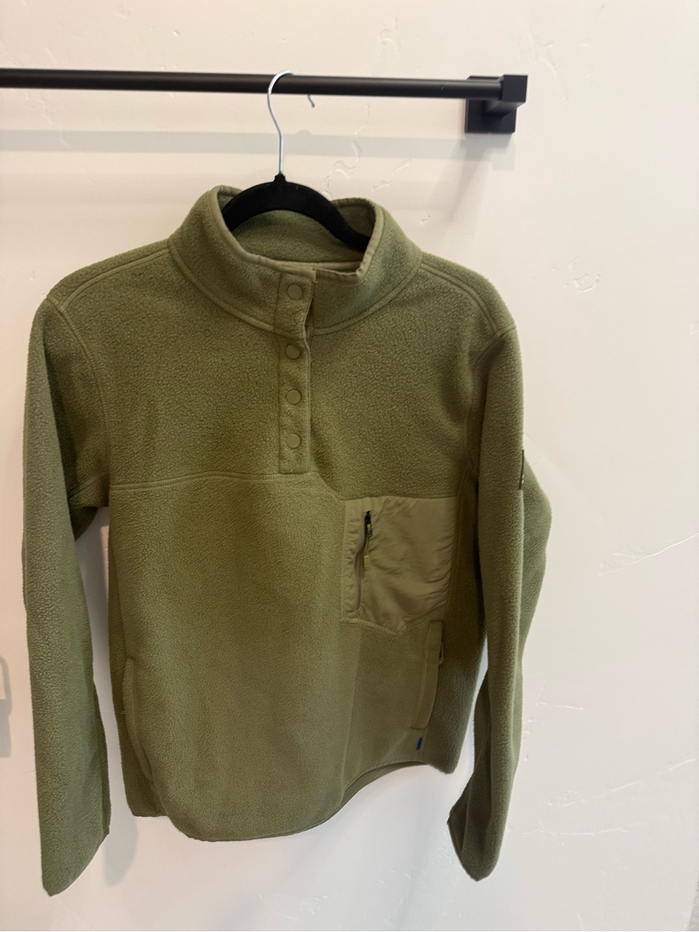 Burton Olive Green Men’s Quarter-Snap Fleece Pullover